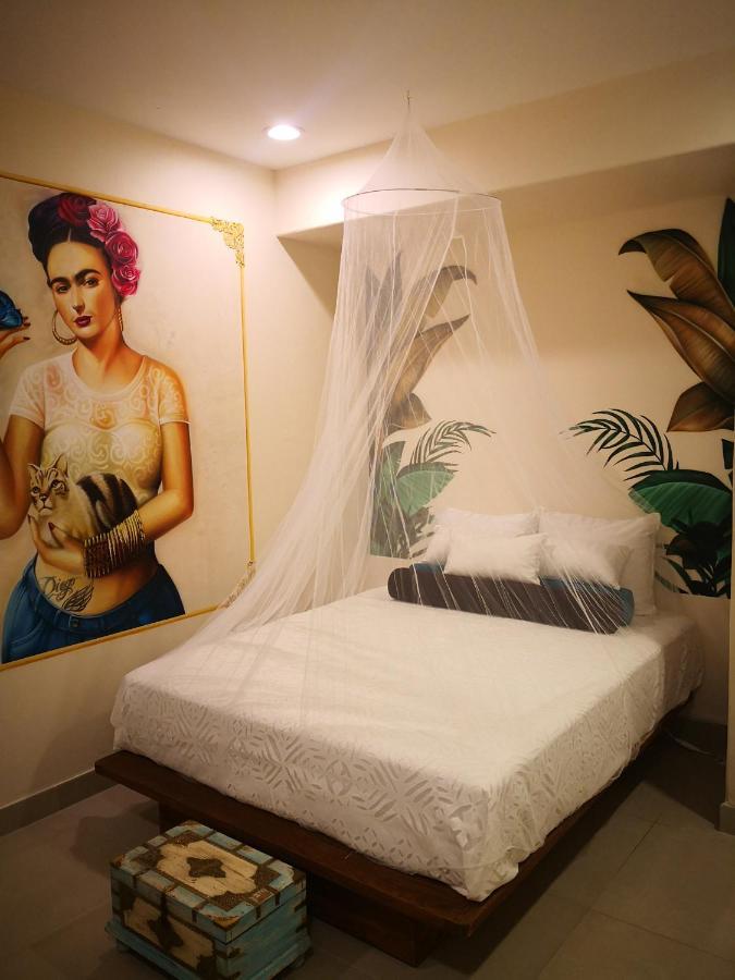 Beachside Corasol El Amanecer De Frida Para 2 Personas ปลายาเดลการ์เมน ภายนอก รูปภาพ