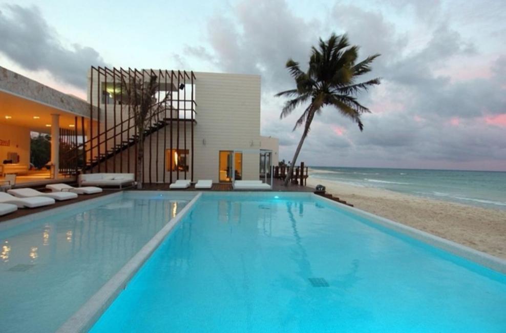 Beachside Corasol El Amanecer De Frida Para 2 Personas ปลายาเดลการ์เมน ภายนอก รูปภาพ